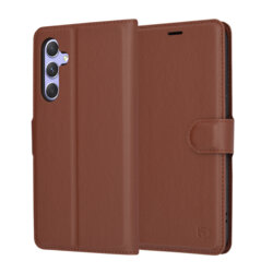 Husa Samsung Galaxy A54 Techsuit Leather Folio, maro