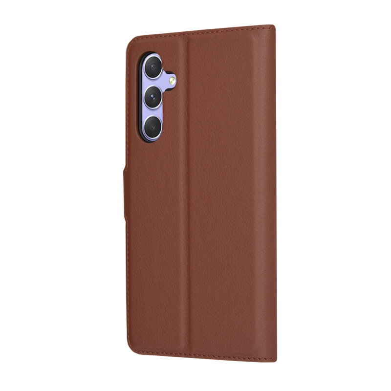 Husa Samsung Galaxy A54 Techsuit Leather Folio, maro