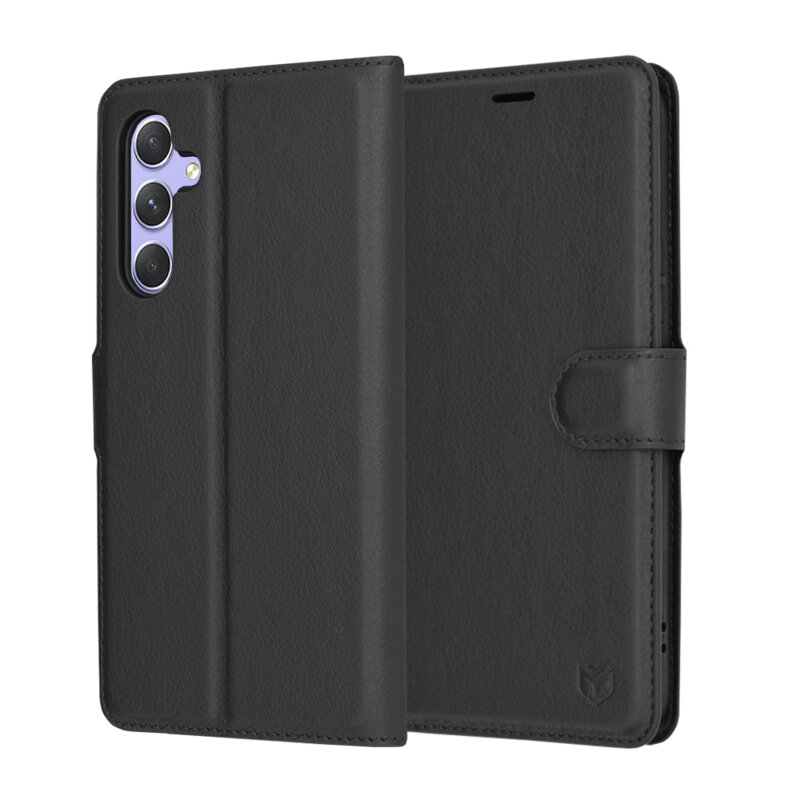 Husa Samsung Galaxy A54 Techsuit Leather Folio, negru