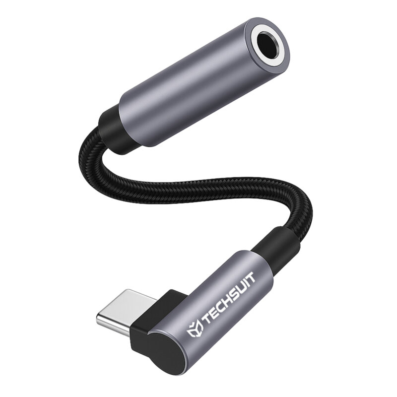 Adaptor audio premium, Type-C la Jack 3A Techsuit MusicDoX AC7