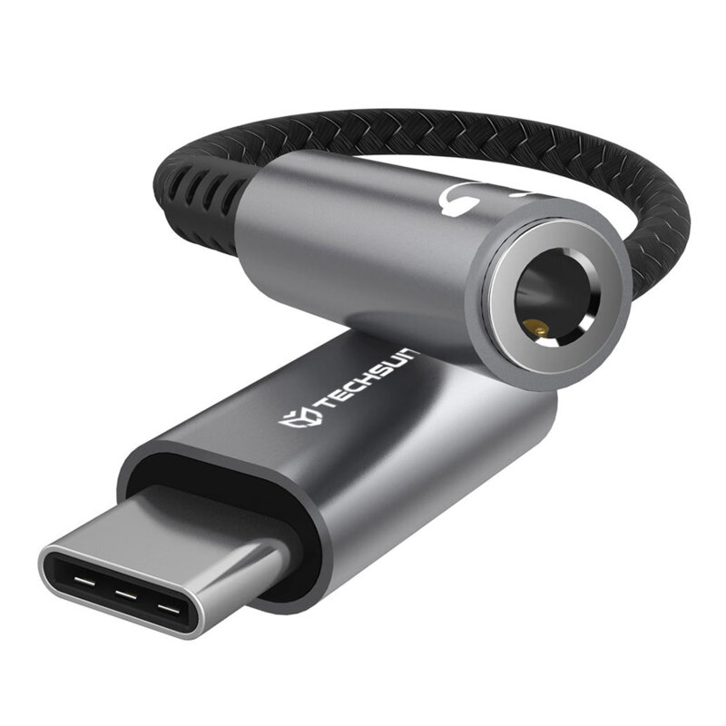 Adaptor audio premium Type-C Techsuit SonicPiX AC14, 0.1m