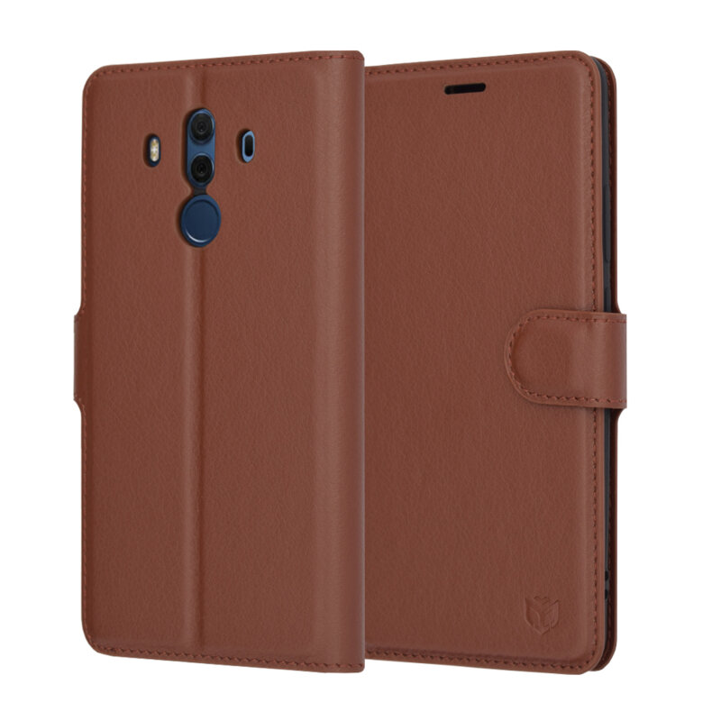 Husa Huawei Mate 10 Pro Techsuit Leather Folio, maro