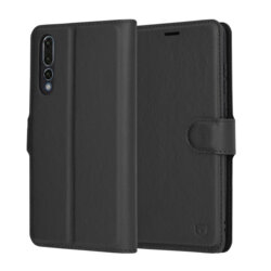 Husa Huawei P20 Pro Techsuit Leather Folio, negru