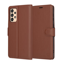 Husa Samsung Galaxy A33 5G Techsuit Leather Folio, maro
