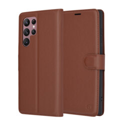 Husa Samsung Galaxy S22 Ultra 5G Techsuit Leather Folio, maro