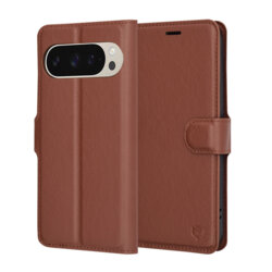 Husa Google Pixel 9 Pro Techsuit Leather Folio, maro