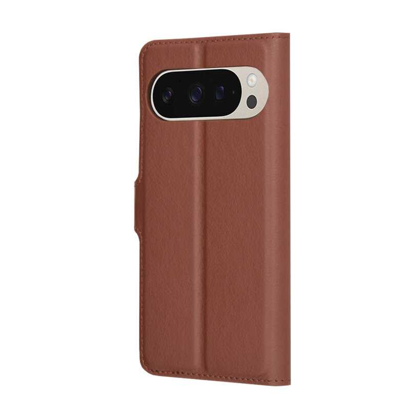 Husa Google Pixel 9 Pro Techsuit Leather Folio, maro