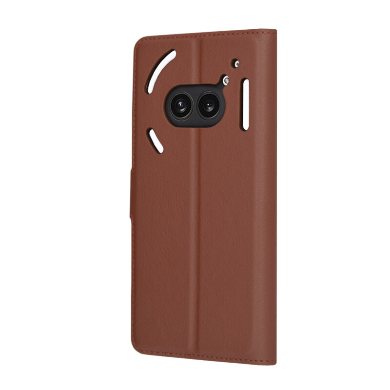 Husa Nothing Phone (2a) Techsuit Leather Folio, maro