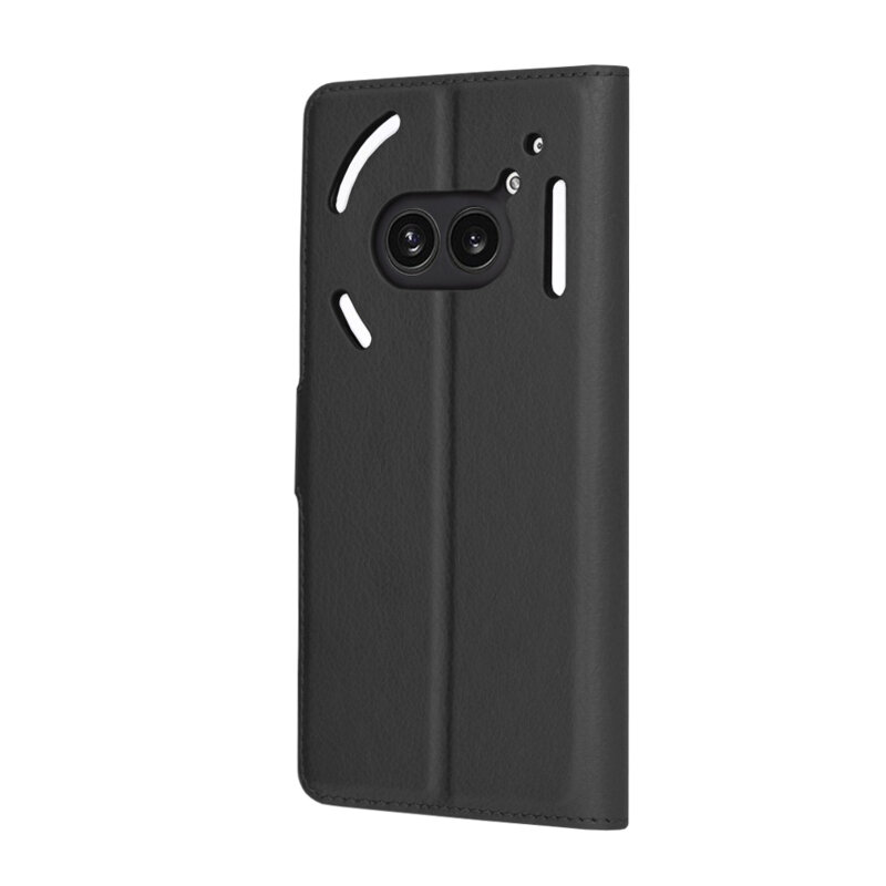 Husa Nothing Phone (2a) Techsuit Leather Folio, negru