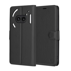 Husa Nothing Phone (2a) Plus Techsuit Leather Folio, negru