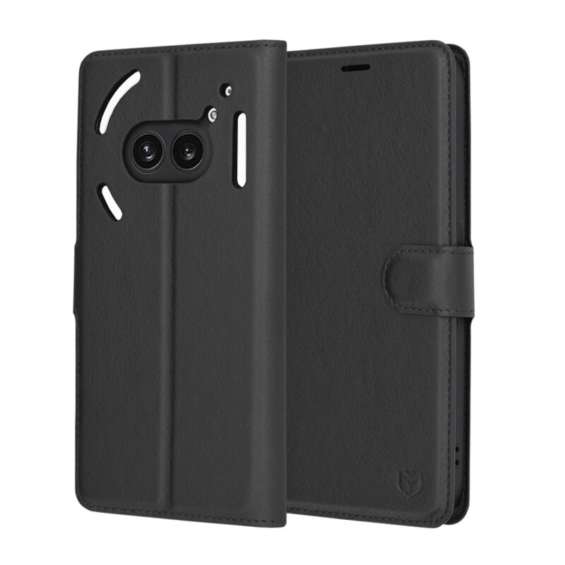 Husa Nothing Phone (2a) Plus Techsuit Leather Folio, negru