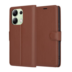 Husa Xiaomi Redmi Note 13 4G Techsuit Leather Folio, maro