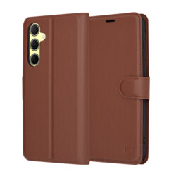 Husa Samsung Galaxy A35 5G Techsuit Leather Folio, maro
