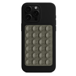 Suport adeziv cu ventuze pentru telefon Techsuit SC-PAD, gri deschis