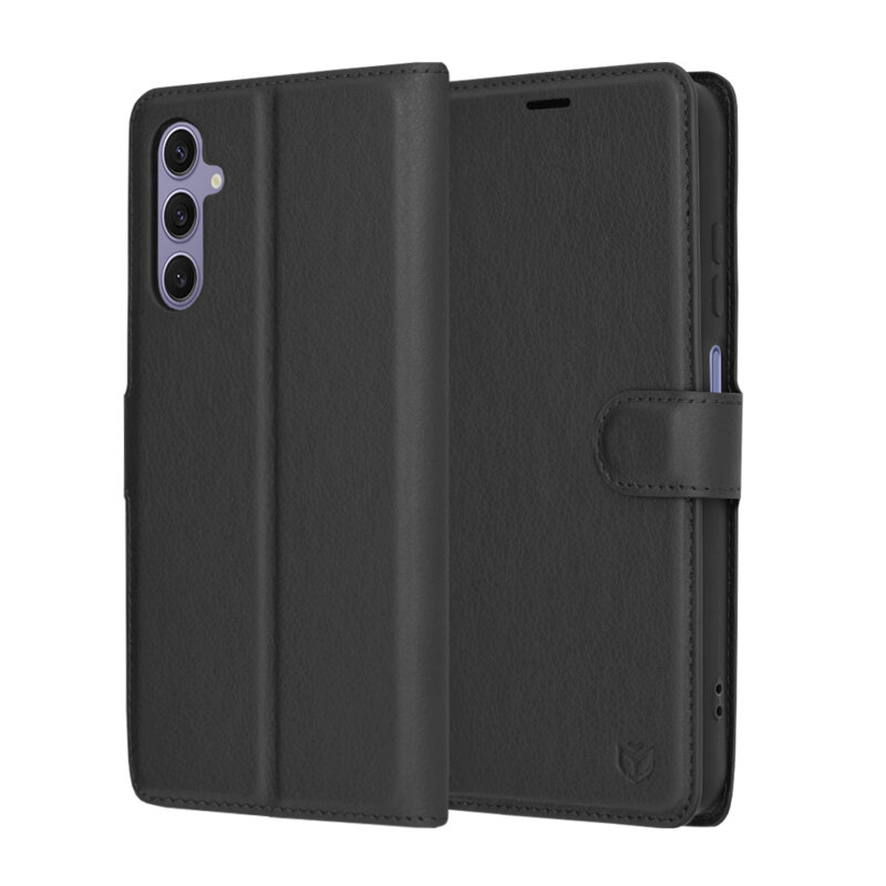 Husa Samsung Galaxy S24 Techsuit Leather Folio, negru
