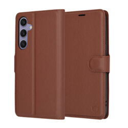 Husa Samsung Galaxy S24 Plus Techsuit Leather Folio, maro