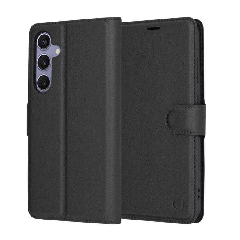 Husa Samsung Galaxy S24 Plus Techsuit Leather Folio, negru