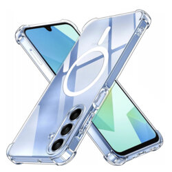 Husa Samsung Galaxy A16 4G Techsuit Shockproof Clear Silicone MagSafe, transparenta