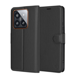 Husa Xiaomi 14 Pro Techsuit Leather Folio, negru