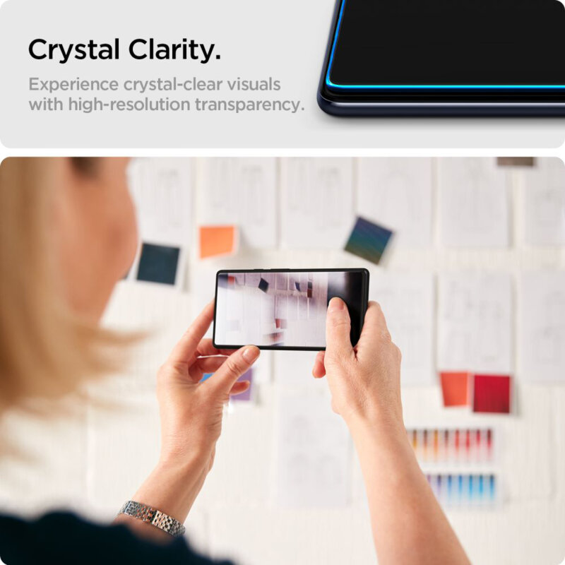 [Pachet 2x] Folie Samsung Galaxy Xcover7 Pro Spigen Glas.tR Slim, transparenta