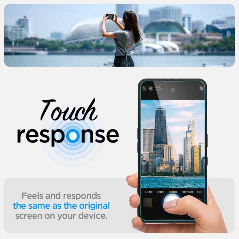 Folie Nothing Phone (3a) Spigen Glas.tR EZ Fit, transparenta