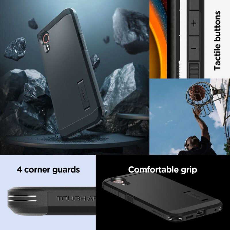 Husa Samsung Galaxy Xcover7 Pro Spigen Tough Armor, negru