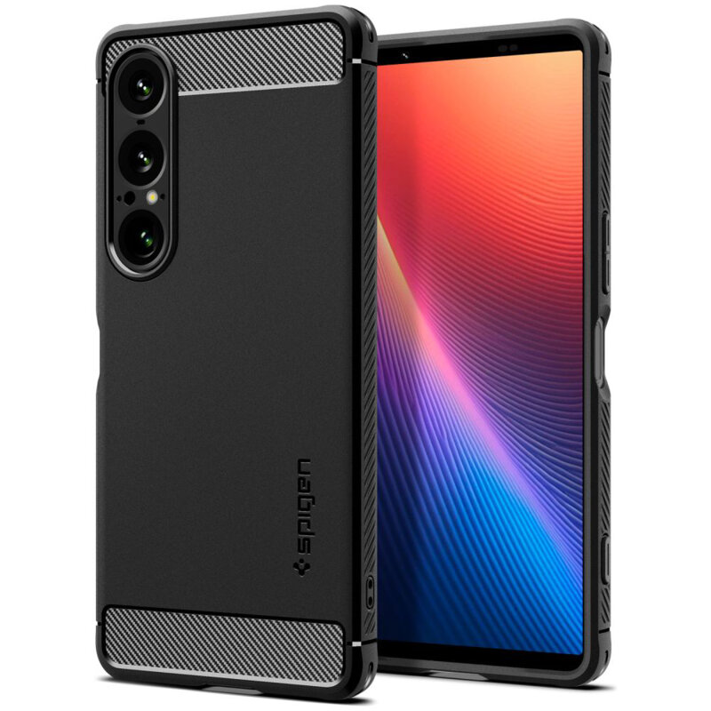 Husa Sony Xperia 1 VII Spigen Rugged Armor, negru mat