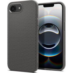 Husa iPhone 16e Spigen Liquid Air, cenusiu