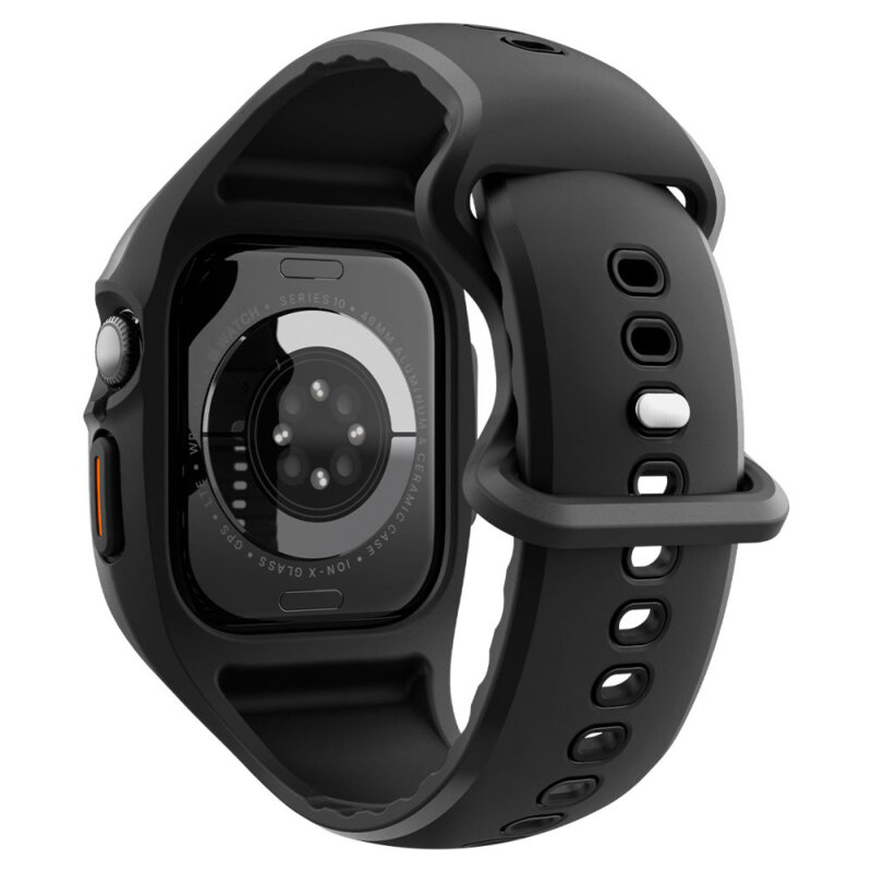 Husa Apple Watch 10 46mm Spigen Liquid Air Pro, negru