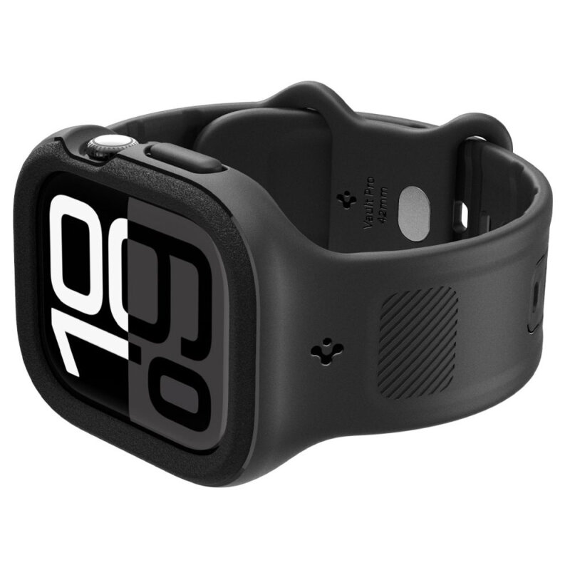 Husa Apple Watch 10 42mm Spigen Caseology Vault, negru mat