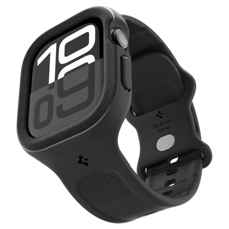 Husa Apple Watch 10 42mm Spigen Caseology Vault, negru mat