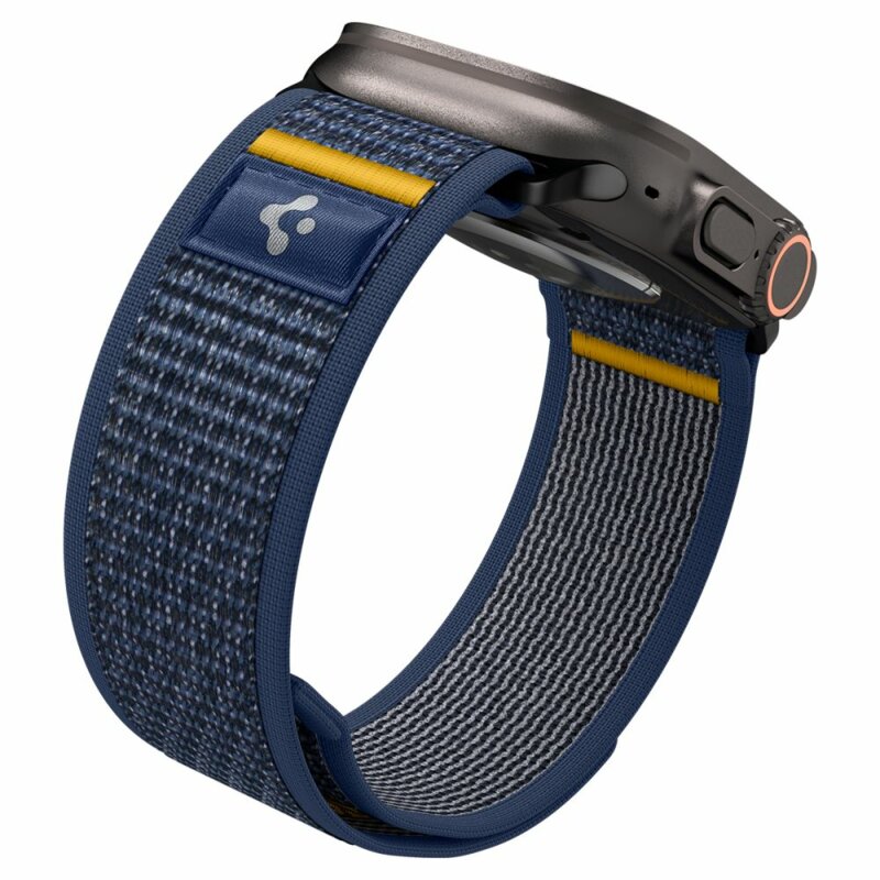 Curea Apple Watch 8 45mm Spigen Athlex Air, bleumarin