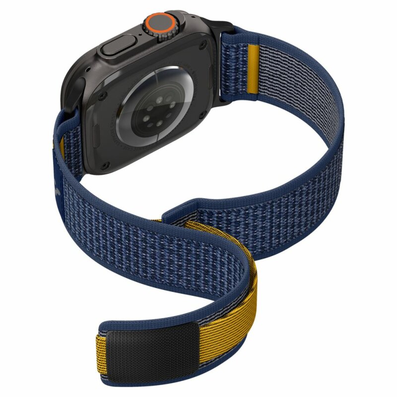Curea Apple Watch 10 46mm Spigen Athlex Air, bleumarin