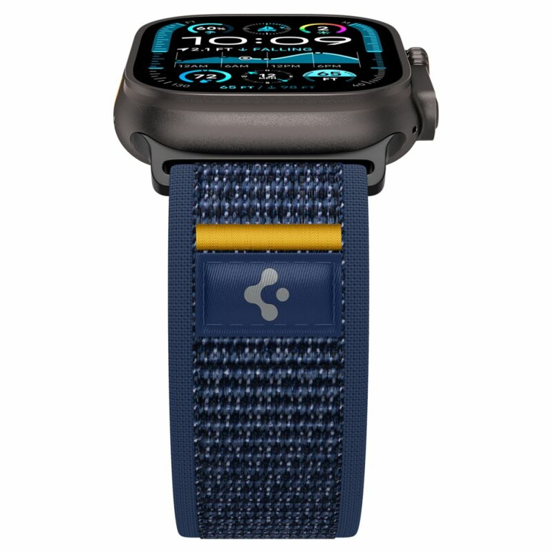 Curea Apple Watch 10 46mm Spigen Athlex Air, bleumarin