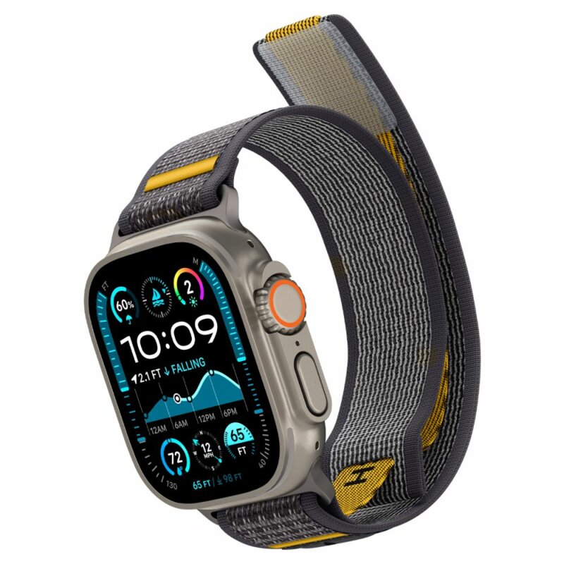 Curea Apple Watch 10 46mm Spigen Athlex Air, gri