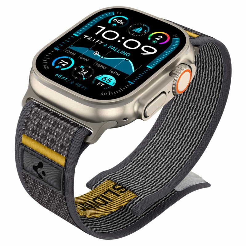 Curea Apple Watch 10 46mm Spigen Athlex Air, gri