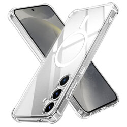Husa Samsung Galaxy S24 Techsuit Shockproof Clear Silicone MagSafe, transparenta