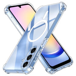 Husa Samsung Galaxy A25 5G Techsuit Shockproof Clear Silicone MagSafe, transparenta