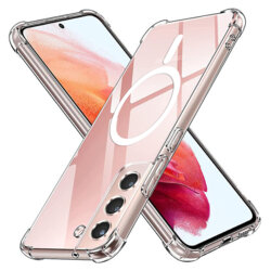 Husa Samsung Galaxy S21 5G Techsuit Shockproof Clear Silicone MagSafe, transparenta