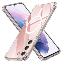 Husa Samsung Galaxy S21 Plus 5G Techsuit Shockproof Clear Silicone MagSafe, transparenta