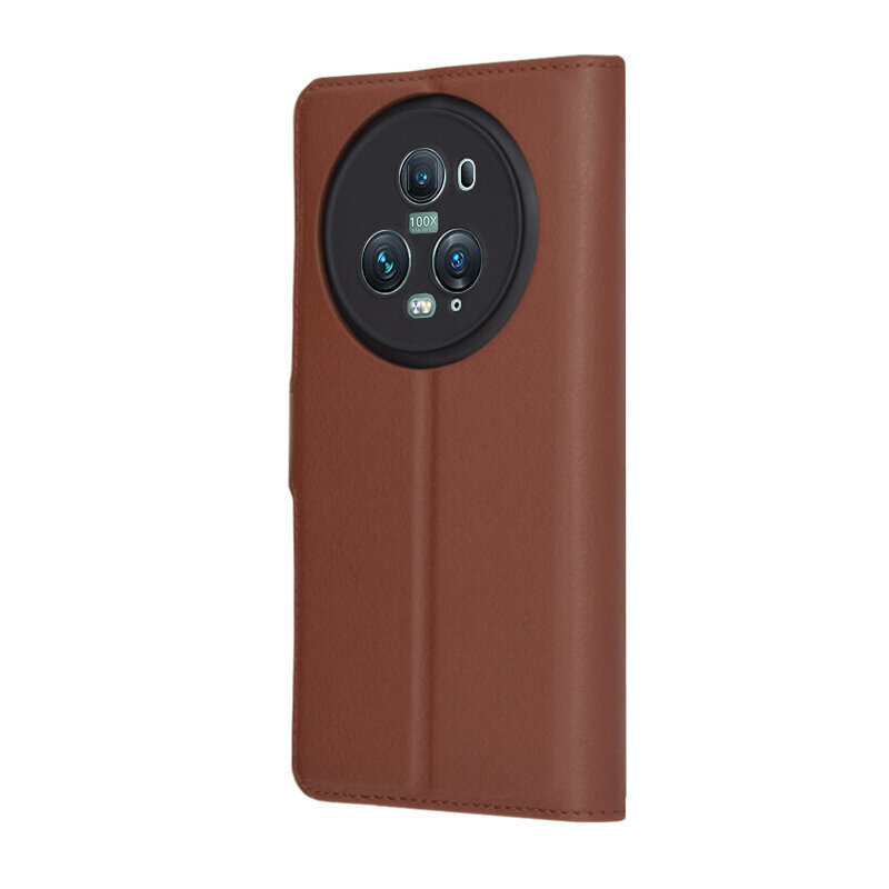 Husa Honor Magic5 Pro Techsuit Leather Folio, maro