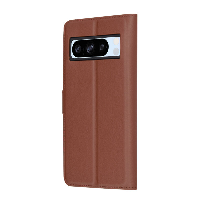 Husa Google Pixel 8 Pro Techsuit Leather Folio, maro