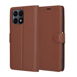 Husa Honor X8a Techsuit Leather Folio, maro