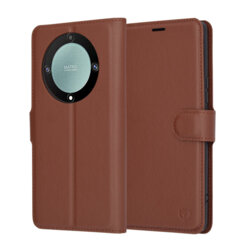 Husa Honor Magic5 Lite Techsuit Leather Folio, maro