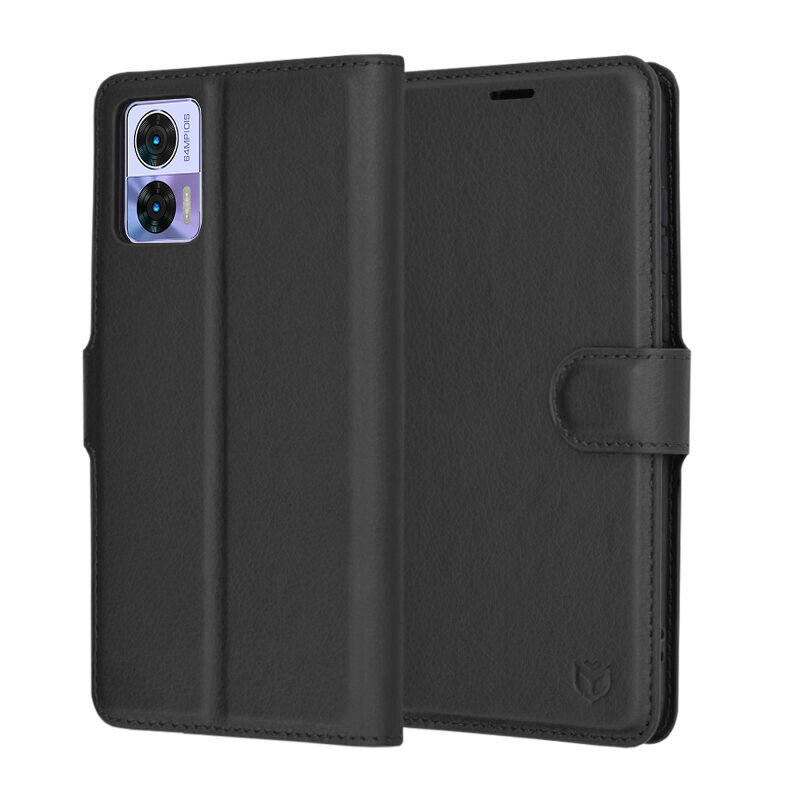 Husa Motorola Edge 30 Neo Techsuit Leather Folio, negru