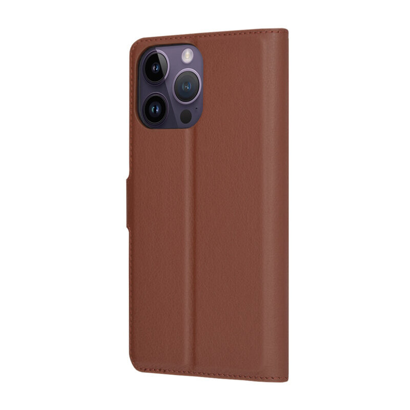 Husa iPhone 14 Pro Max Techsuit Leather Folio, maro