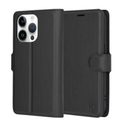 Husa iPhone 14 Pro Techsuit Leather Folio, negru