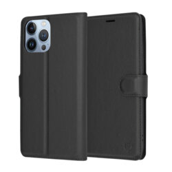 Husa iPhone 13 Pro Max Techsuit Leather Folio, negru