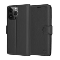 Husa iPhone 13 Pro Techsuit Leather Folio, negru