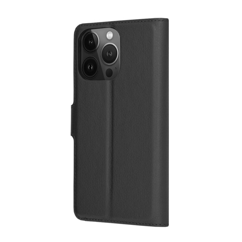 Husa iPhone 13 Pro Techsuit Leather Folio, negru